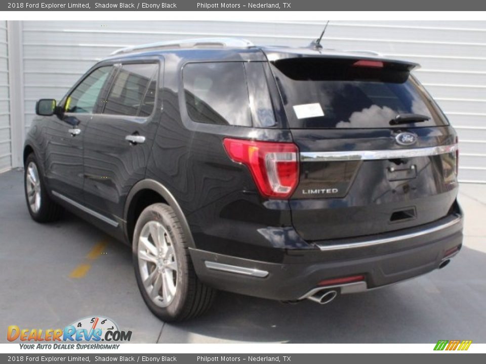 2018 Ford Explorer Limited Shadow Black / Ebony Black Photo #7