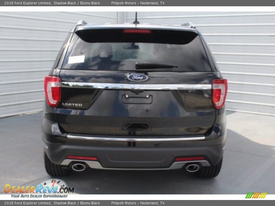 2018 Ford Explorer Limited Shadow Black / Ebony Black Photo #8