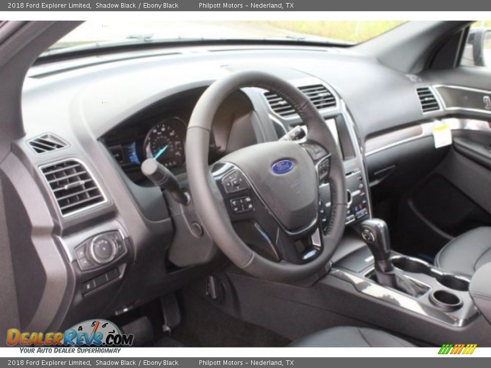 2018 Ford Explorer Limited Shadow Black / Ebony Black Photo #13