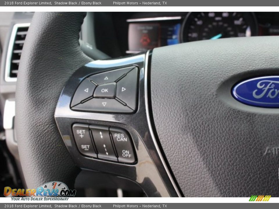 2018 Ford Explorer Limited Shadow Black / Ebony Black Photo #20