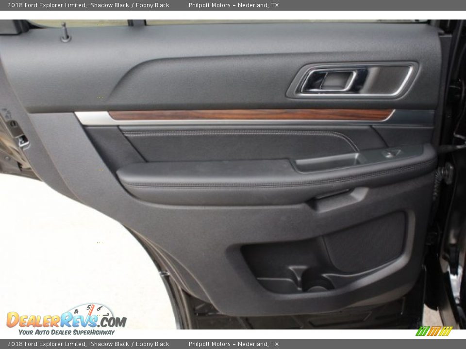 2018 Ford Explorer Limited Shadow Black / Ebony Black Photo #24