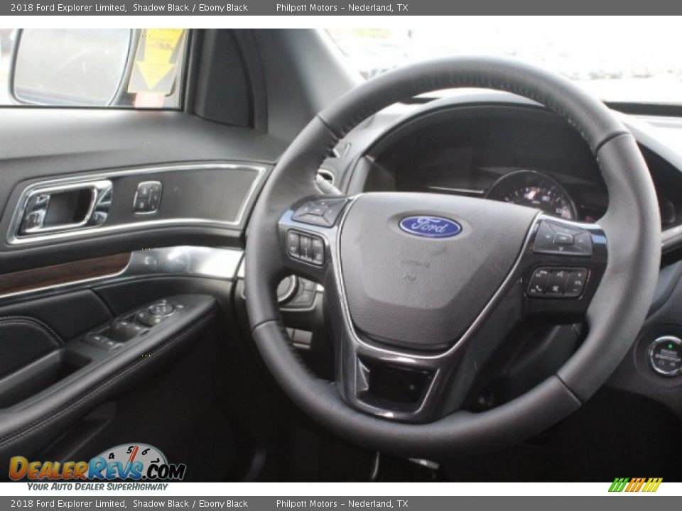 2018 Ford Explorer Limited Shadow Black / Ebony Black Photo #28