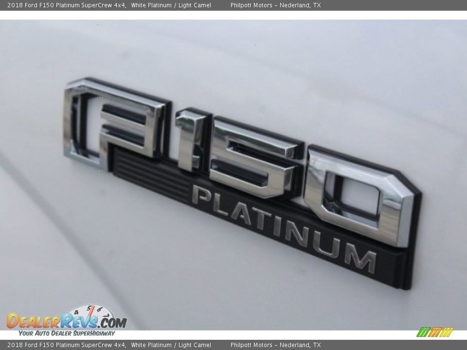 2018 Ford F150 Platinum SuperCrew 4x4 White Platinum / Light Camel Photo #7