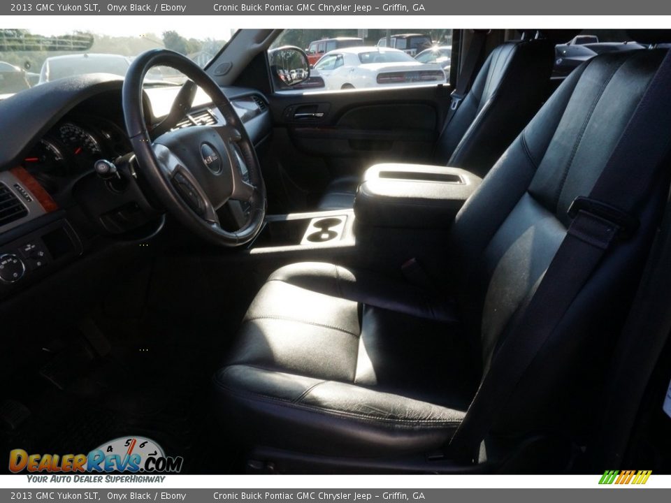 2013 GMC Yukon SLT Onyx Black / Ebony Photo #4