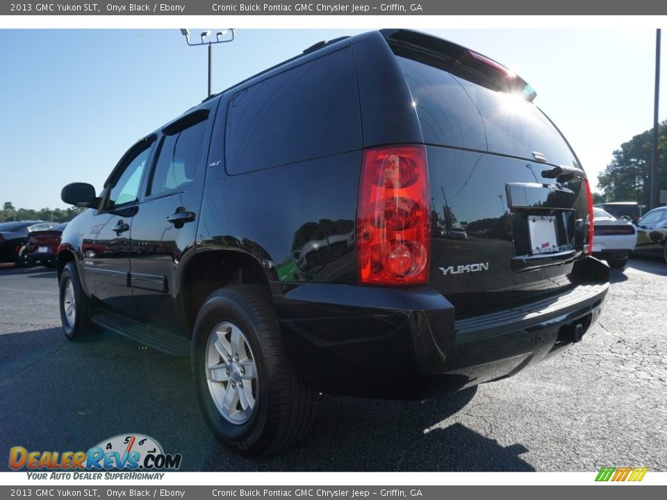 2013 GMC Yukon SLT Onyx Black / Ebony Photo #10