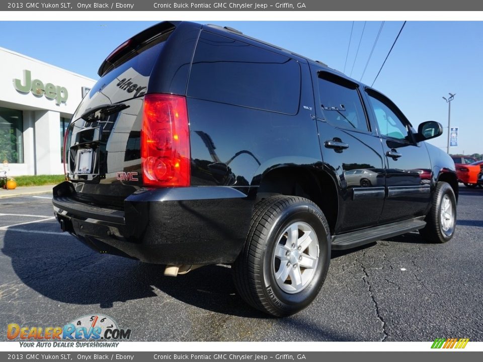 2013 GMC Yukon SLT Onyx Black / Ebony Photo #12