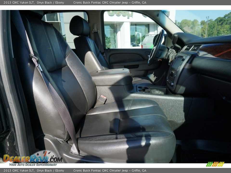 2013 GMC Yukon SLT Onyx Black / Ebony Photo #14