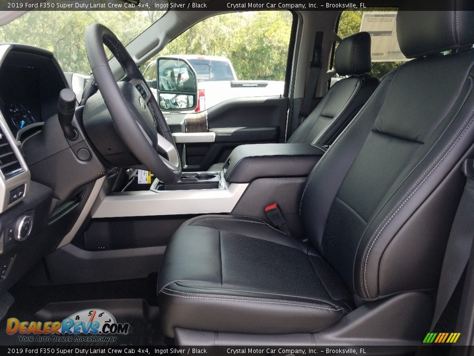 Black Interior - 2019 Ford F350 Super Duty Lariat Crew Cab 4x4 Photo #9