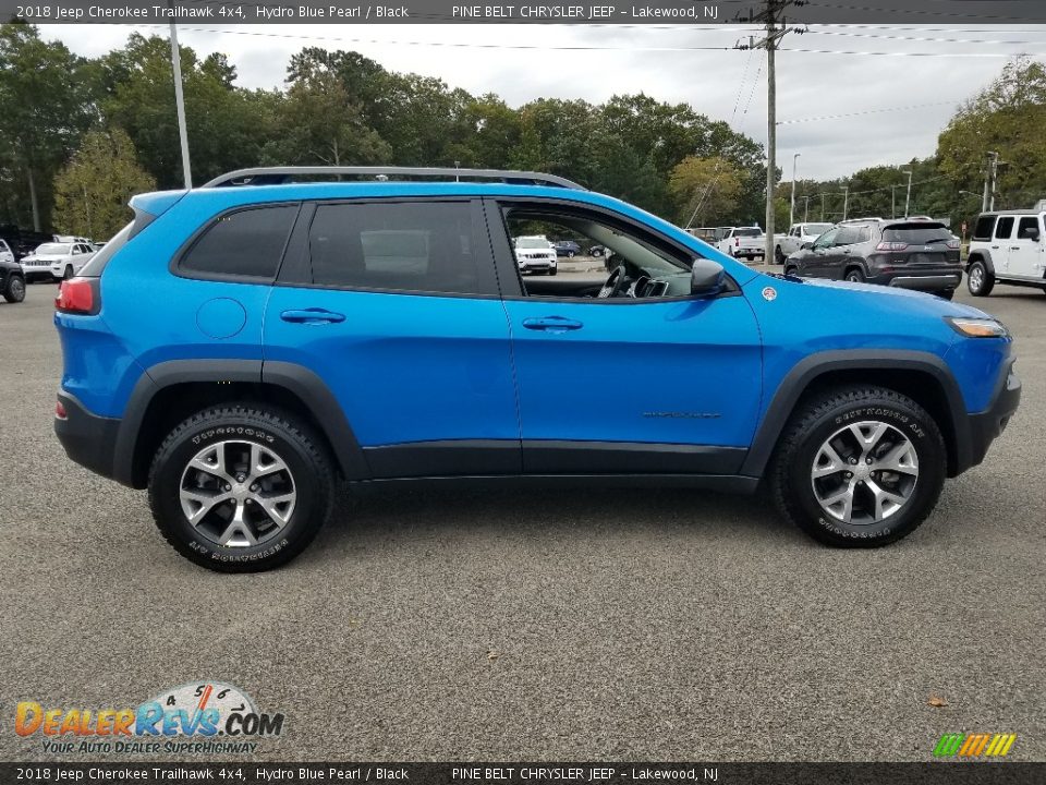 Hydro Blue Pearl 2018 Jeep Cherokee Trailhawk 4x4 Photo #8