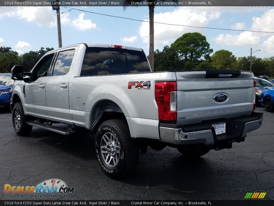 2019 Ford F250 Super Duty Lariat Crew Cab 4x4 Ingot Silver / Black Photo #3