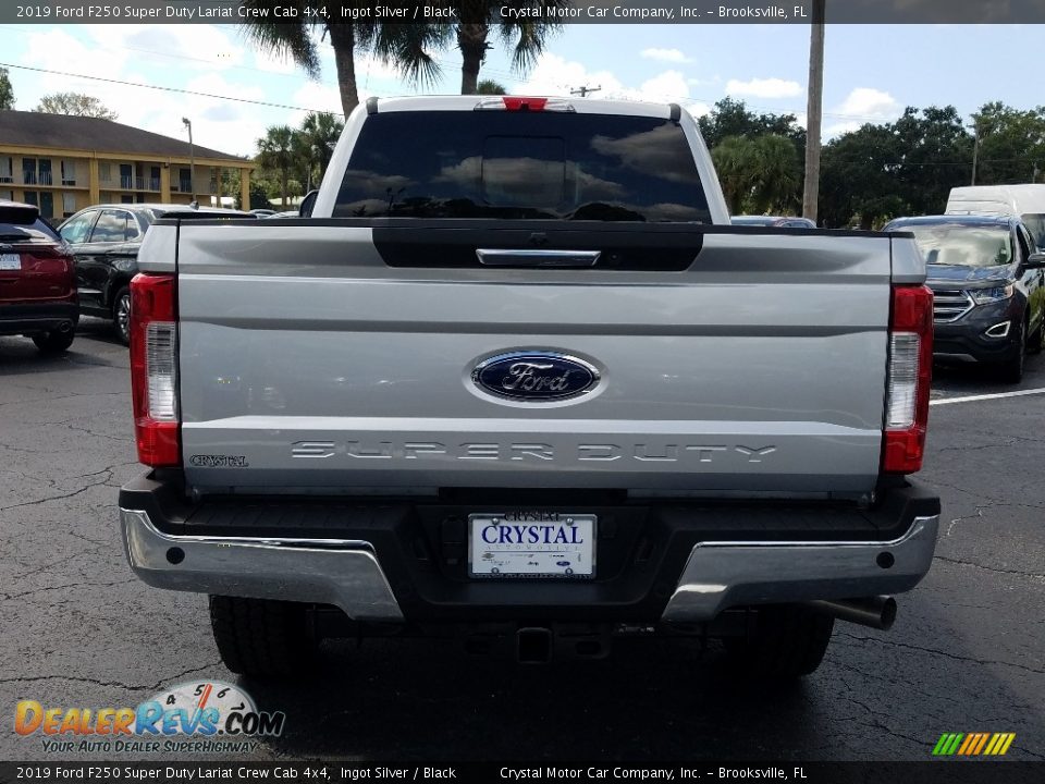 2019 Ford F250 Super Duty Lariat Crew Cab 4x4 Ingot Silver / Black Photo #4