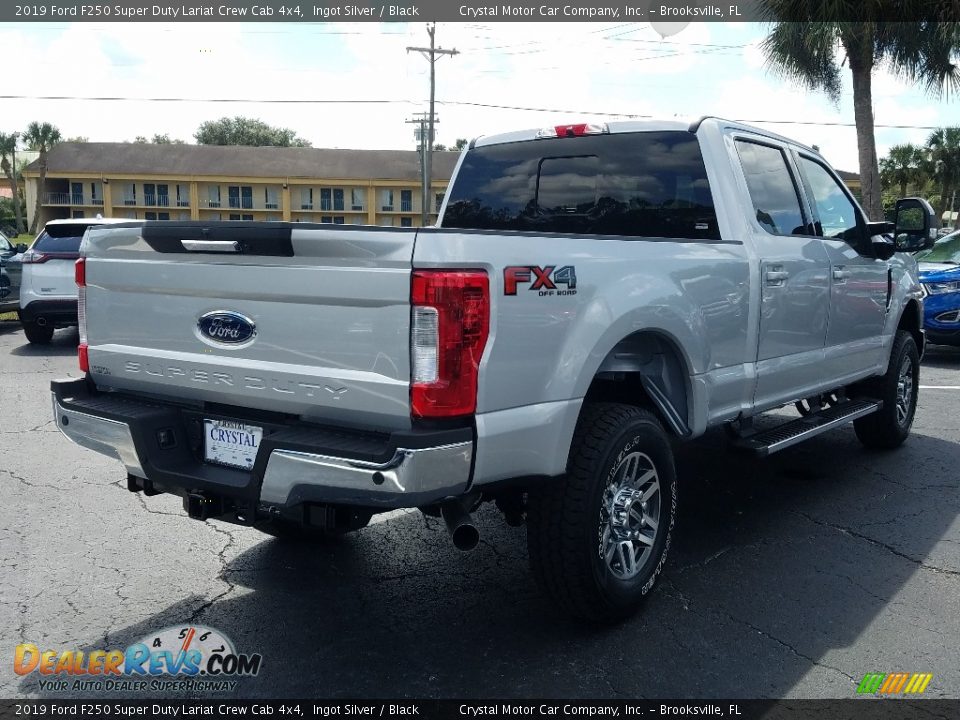 2019 Ford F250 Super Duty Lariat Crew Cab 4x4 Ingot Silver / Black Photo #5