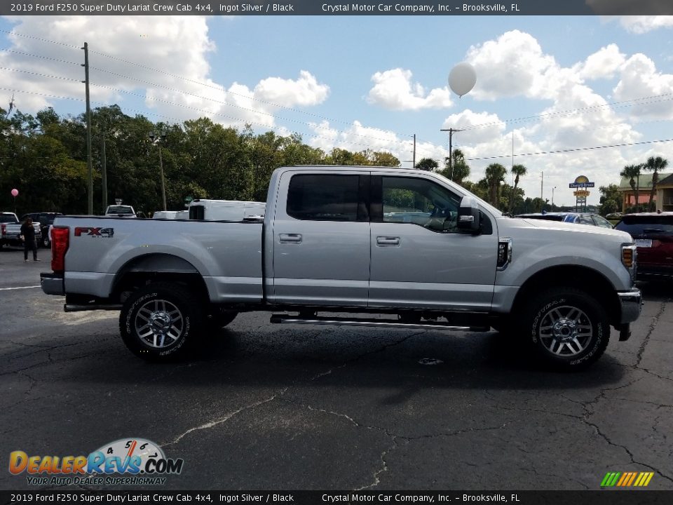 2019 Ford F250 Super Duty Lariat Crew Cab 4x4 Ingot Silver / Black Photo #6