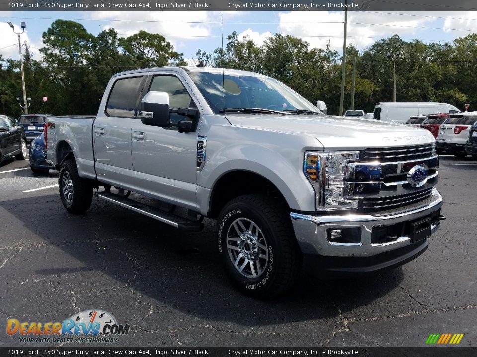 Ingot Silver 2019 Ford F250 Super Duty Lariat Crew Cab 4x4 Photo #7