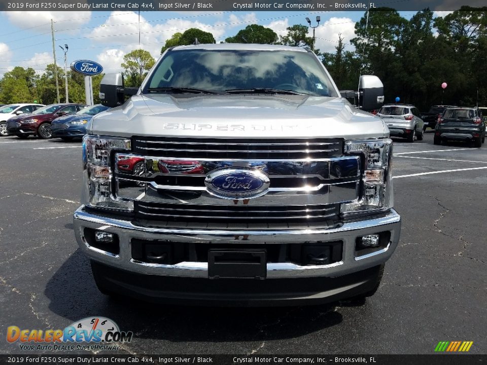 2019 Ford F250 Super Duty Lariat Crew Cab 4x4 Ingot Silver / Black Photo #8