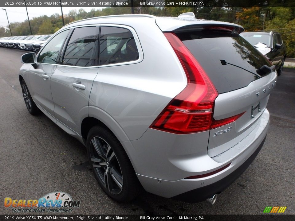 2019 Volvo XC60 T5 AWD Momentum Bright Silver Metallic / Blonde Photo #4