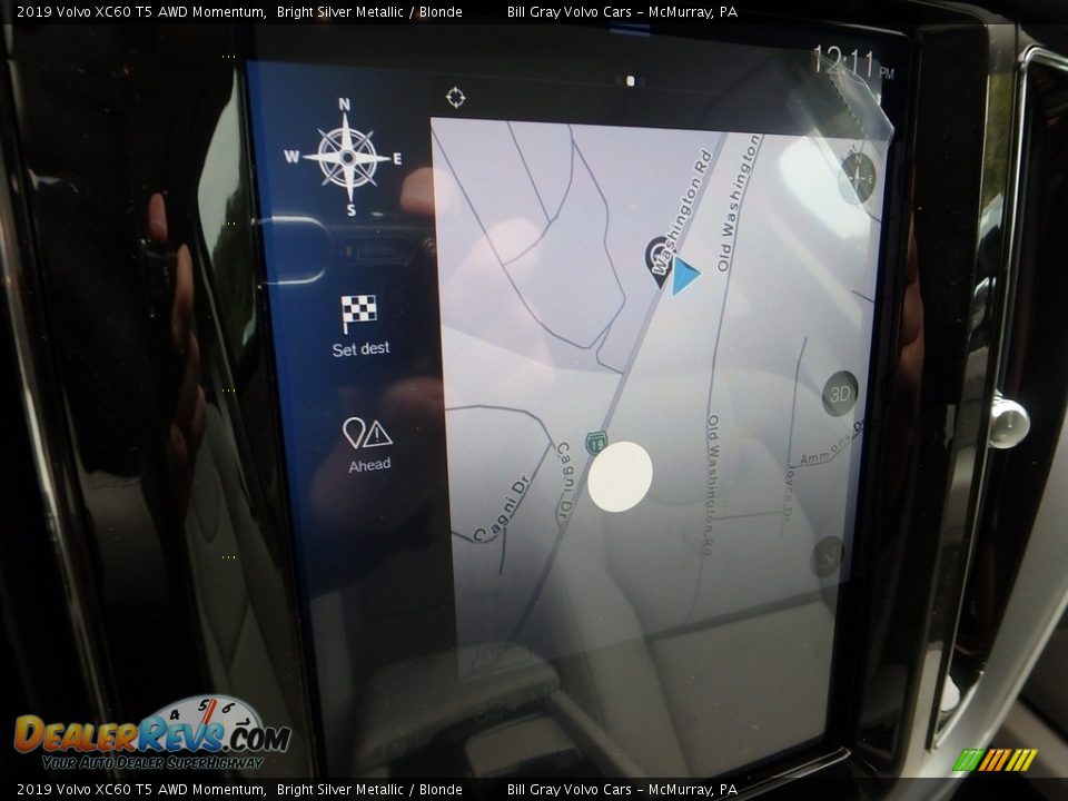 2019 Volvo XC60 T5 AWD Momentum Bright Silver Metallic / Blonde Photo #13
