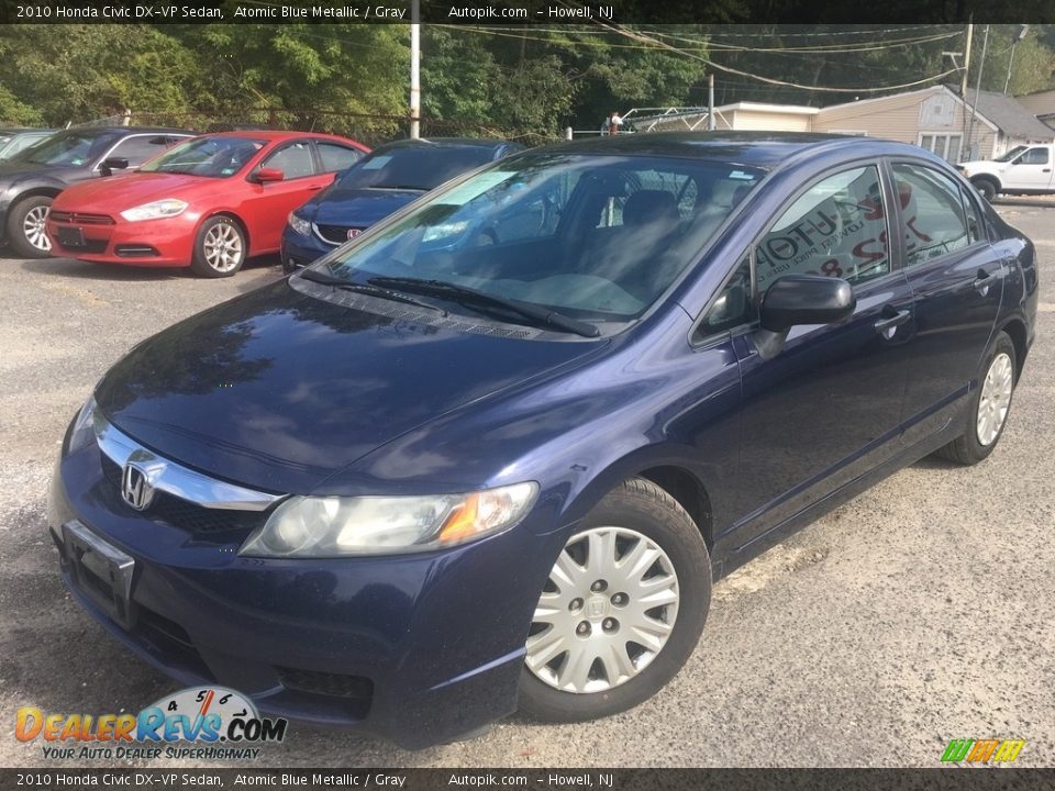 2010 Honda Civic DX-VP Sedan Atomic Blue Metallic / Gray Photo #1