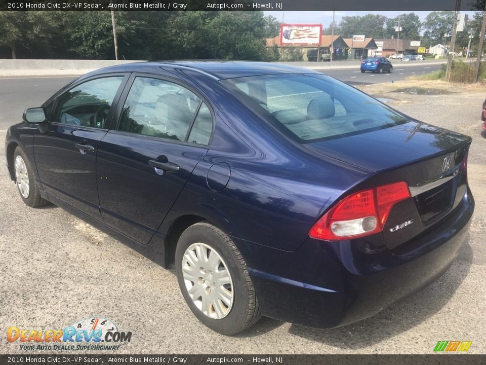2010 Honda Civic DX-VP Sedan Atomic Blue Metallic / Gray Photo #2