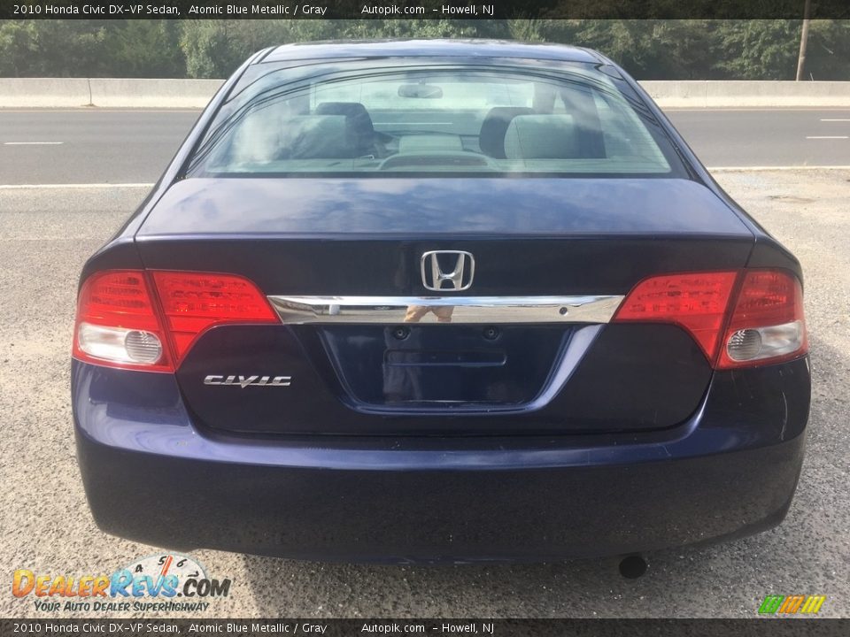 2010 Honda Civic DX-VP Sedan Atomic Blue Metallic / Gray Photo #3