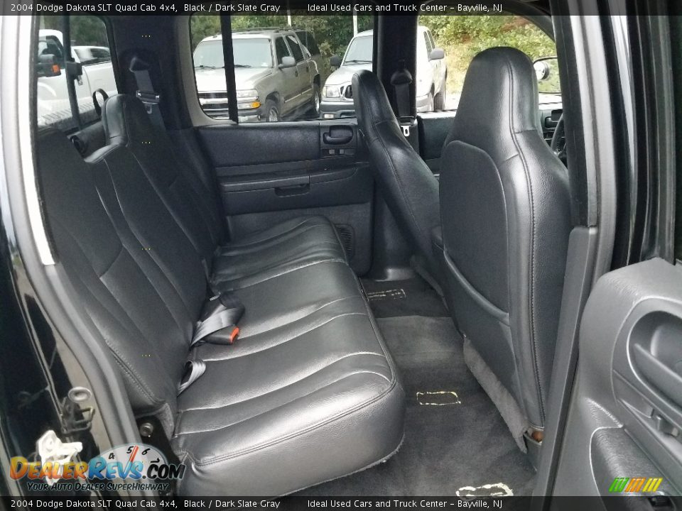 2004 Dodge Dakota SLT Quad Cab 4x4 Black / Dark Slate Gray Photo #13
