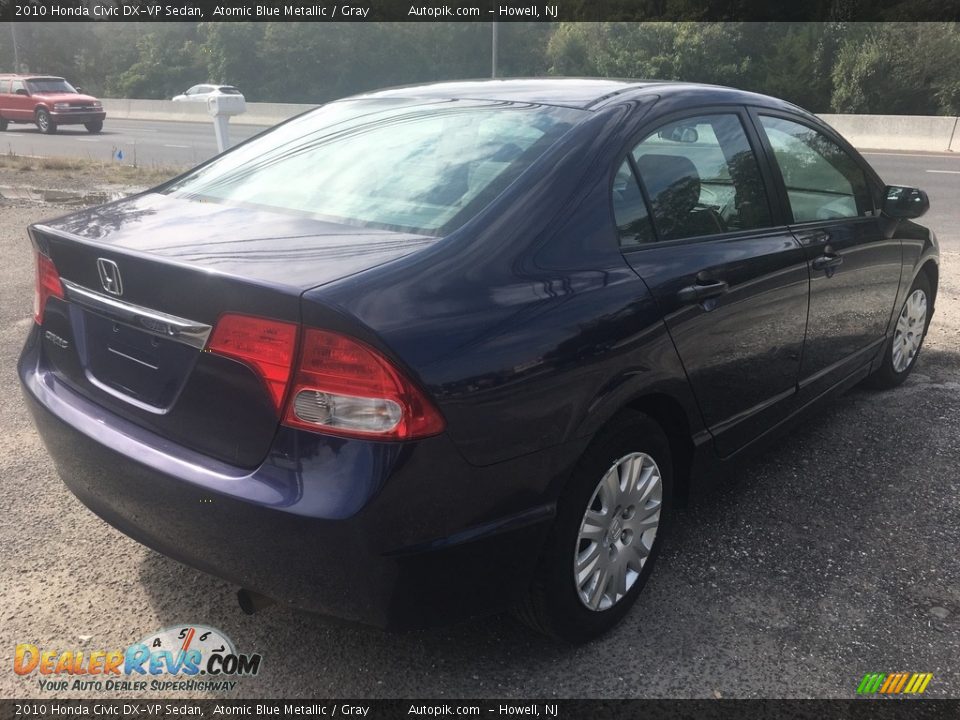 2010 Honda Civic DX-VP Sedan Atomic Blue Metallic / Gray Photo #4
