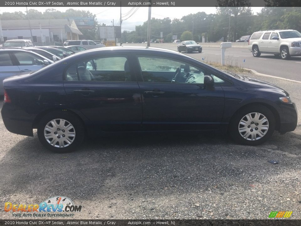2010 Honda Civic DX-VP Sedan Atomic Blue Metallic / Gray Photo #5