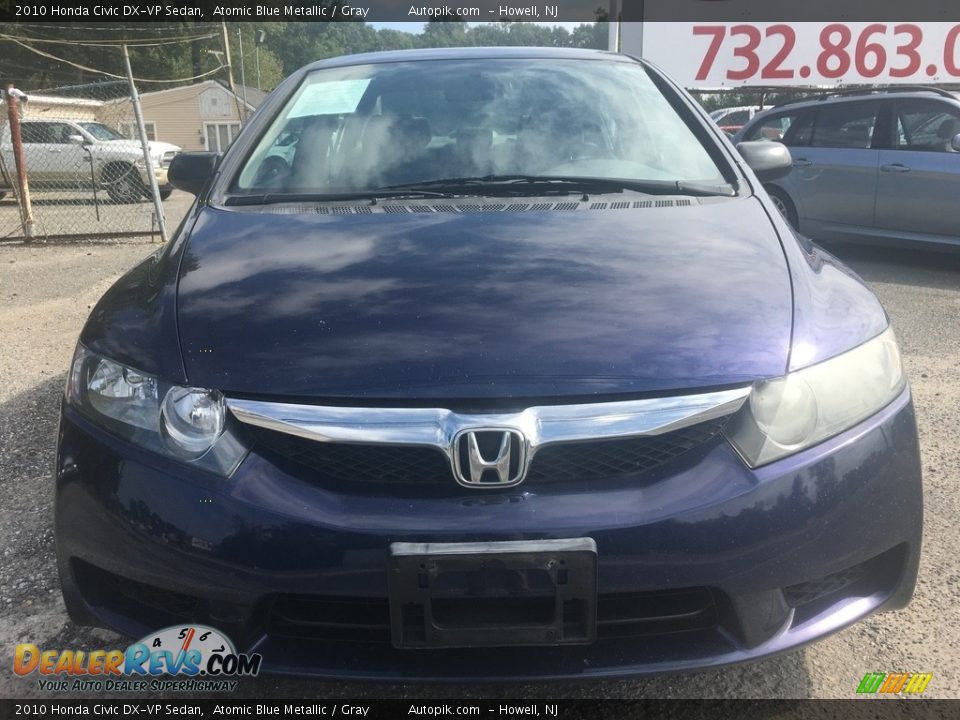 2010 Honda Civic DX-VP Sedan Atomic Blue Metallic / Gray Photo #7
