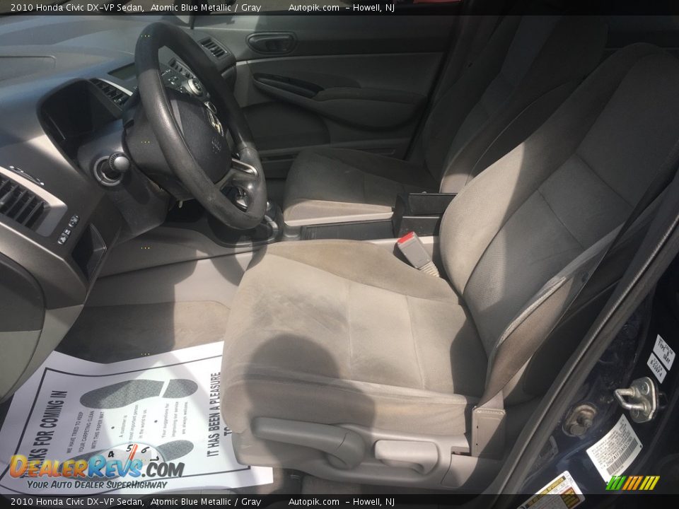 2010 Honda Civic DX-VP Sedan Atomic Blue Metallic / Gray Photo #8