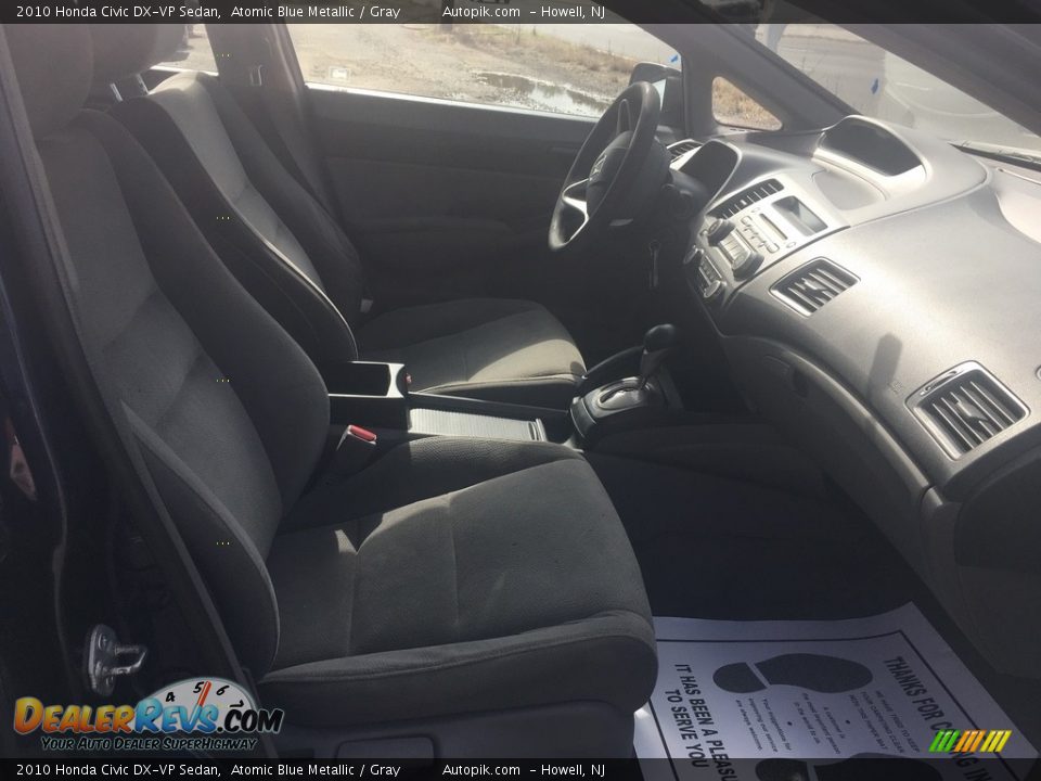 2010 Honda Civic DX-VP Sedan Atomic Blue Metallic / Gray Photo #11