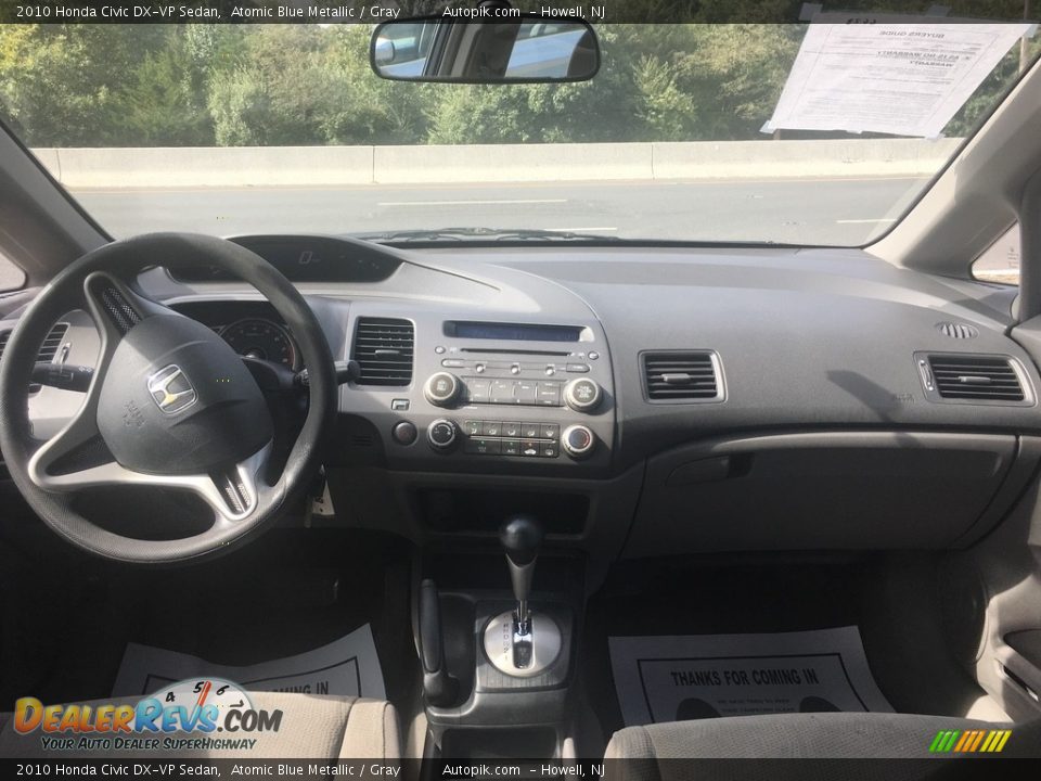 2010 Honda Civic DX-VP Sedan Atomic Blue Metallic / Gray Photo #12