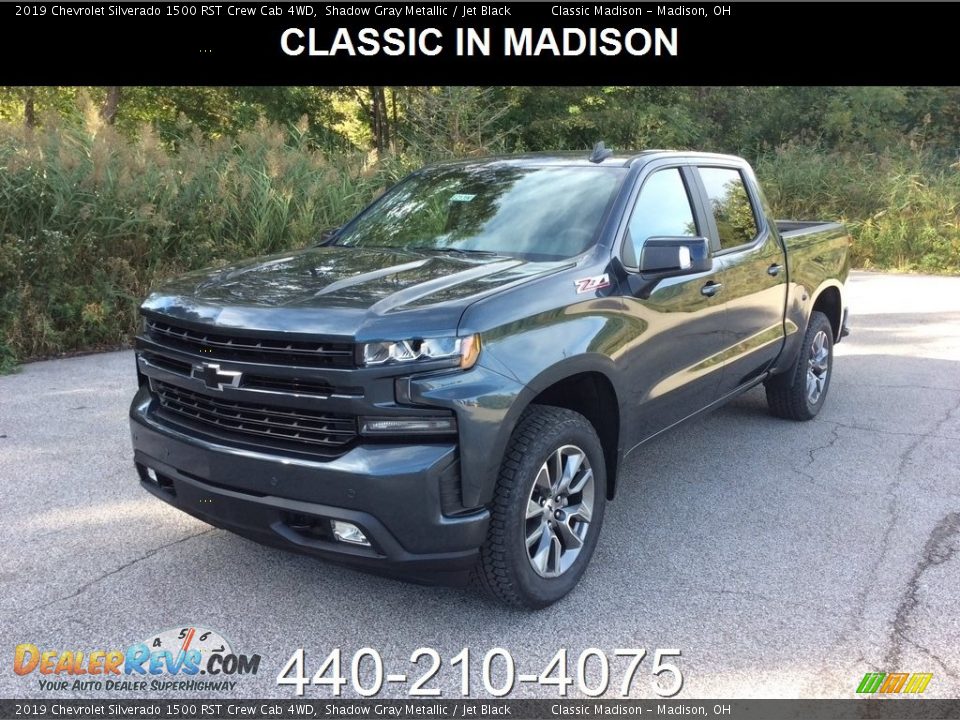 2019 Chevrolet Silverado 1500 RST Crew Cab 4WD Shadow Gray Metallic / Jet Black Photo #1