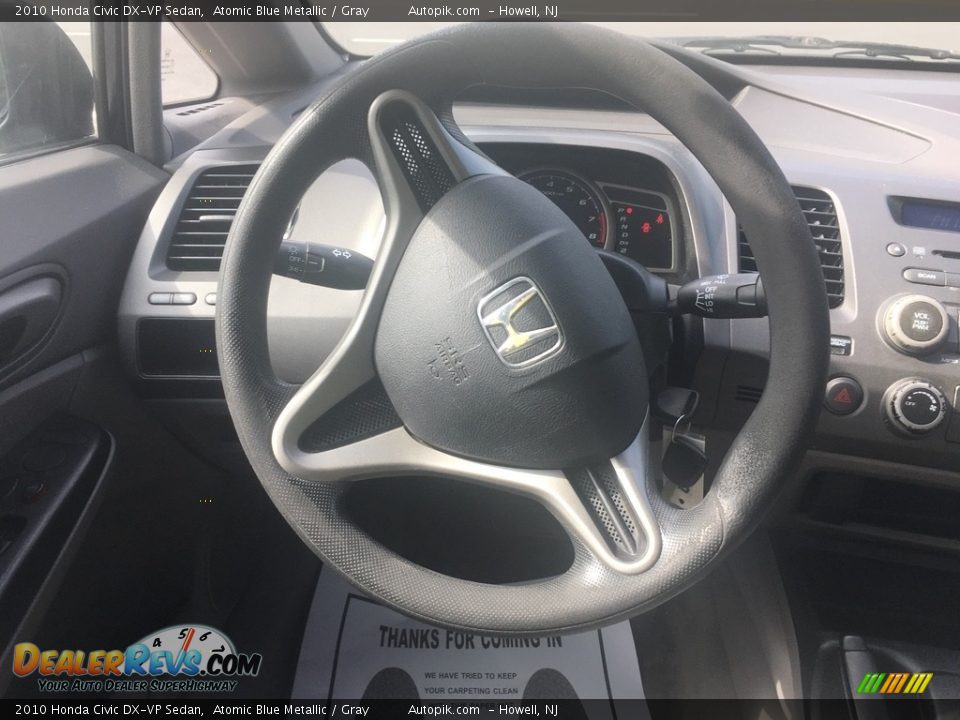 2010 Honda Civic DX-VP Sedan Atomic Blue Metallic / Gray Photo #15