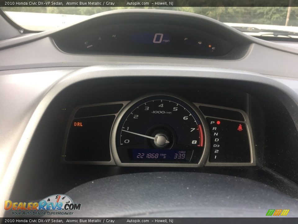 2010 Honda Civic DX-VP Sedan Atomic Blue Metallic / Gray Photo #16
