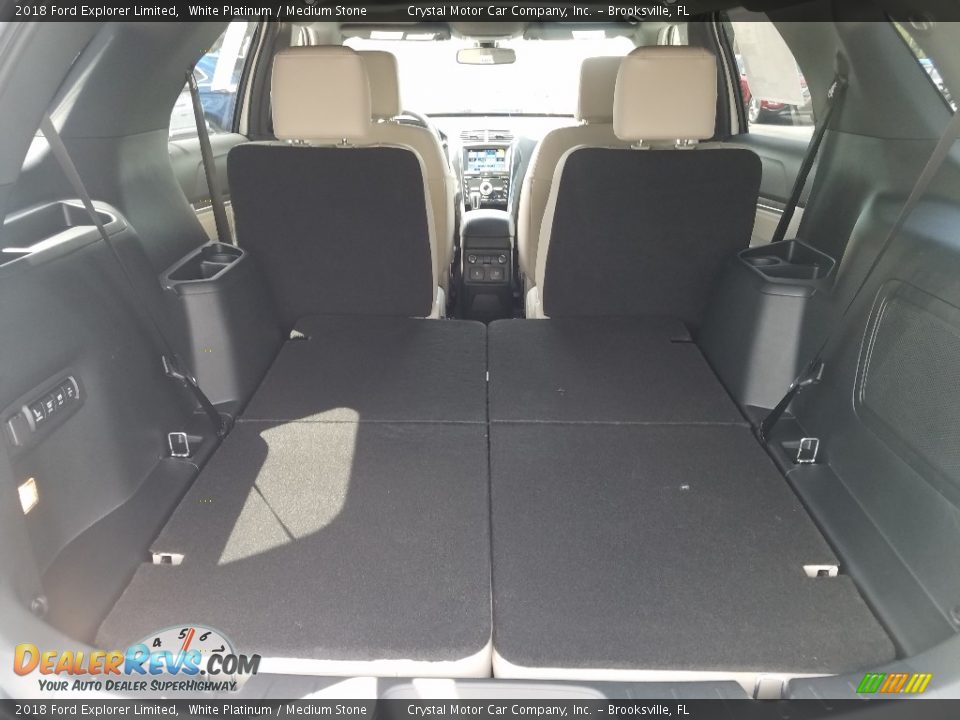 2018 Ford Explorer Limited White Platinum / Medium Stone Photo #19
