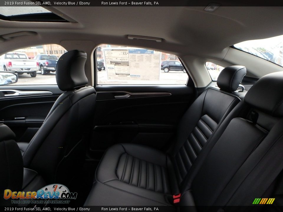 Rear Seat of 2019 Ford Fusion SEL AWD Photo #11