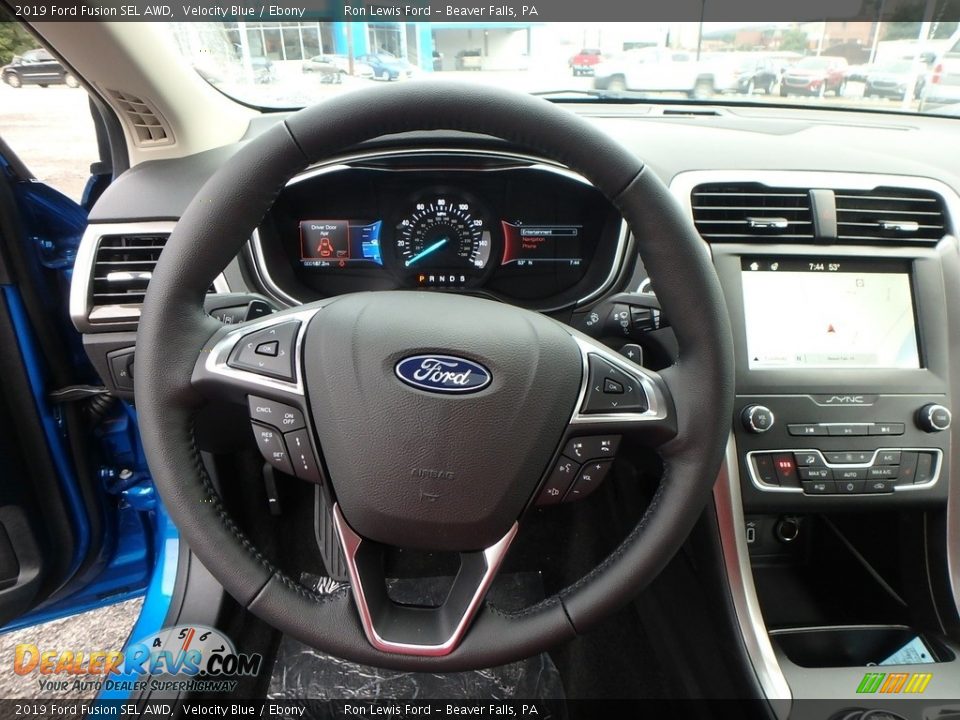 2019 Ford Fusion SEL AWD Steering Wheel Photo #17