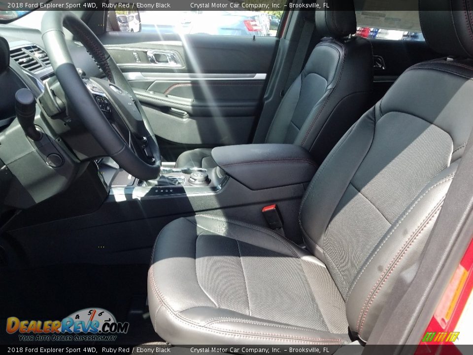 2018 Ford Explorer Sport 4WD Ruby Red / Ebony Black Photo #9
