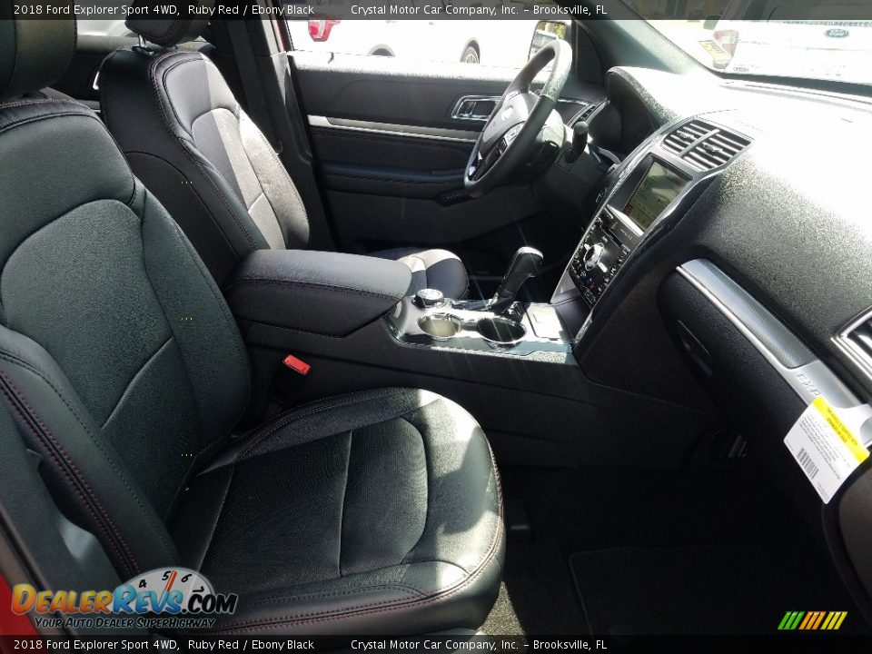 2018 Ford Explorer Sport 4WD Ruby Red / Ebony Black Photo #13