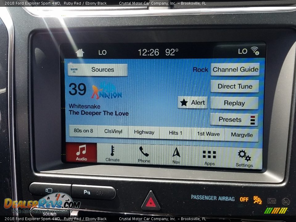 2018 Ford Explorer Sport 4WD Ruby Red / Ebony Black Photo #16