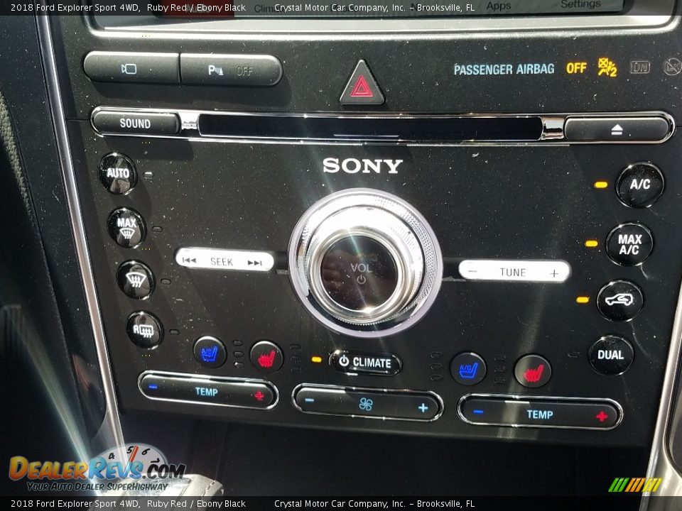 2018 Ford Explorer Sport 4WD Ruby Red / Ebony Black Photo #17