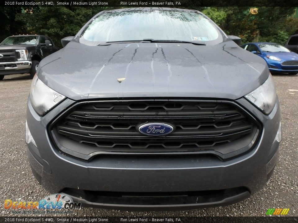 2018 Ford EcoSport S 4WD Smoke / Medium Light Stone Photo #8