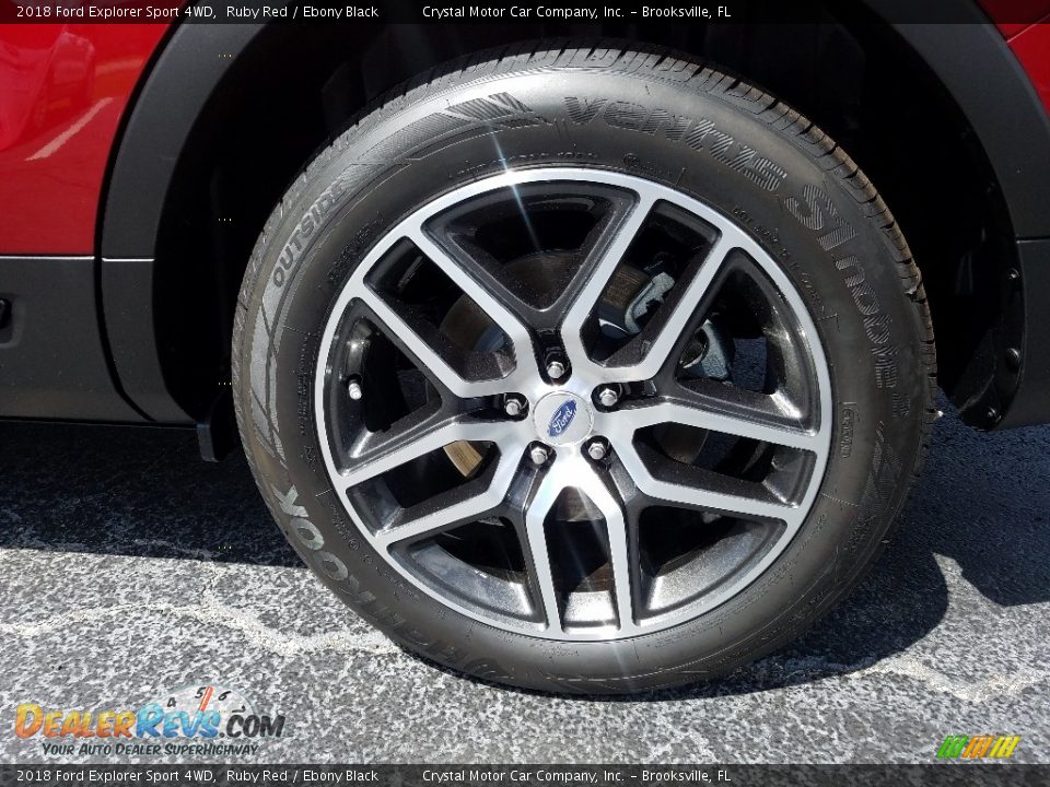 2018 Ford Explorer Sport 4WD Ruby Red / Ebony Black Photo #21