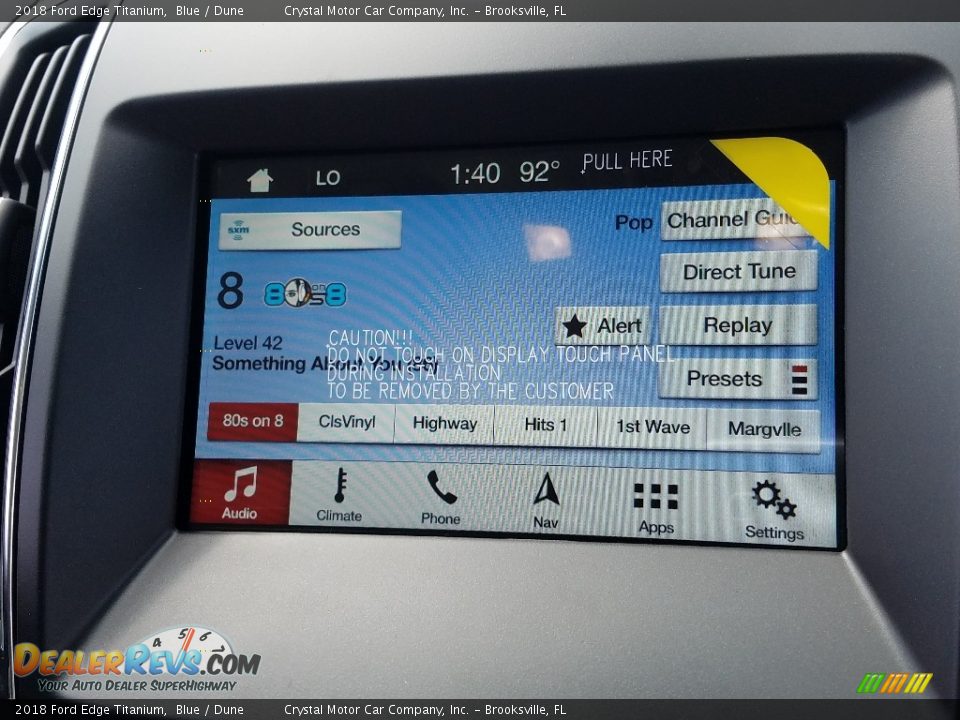 2018 Ford Edge Titanium Blue / Dune Photo #15