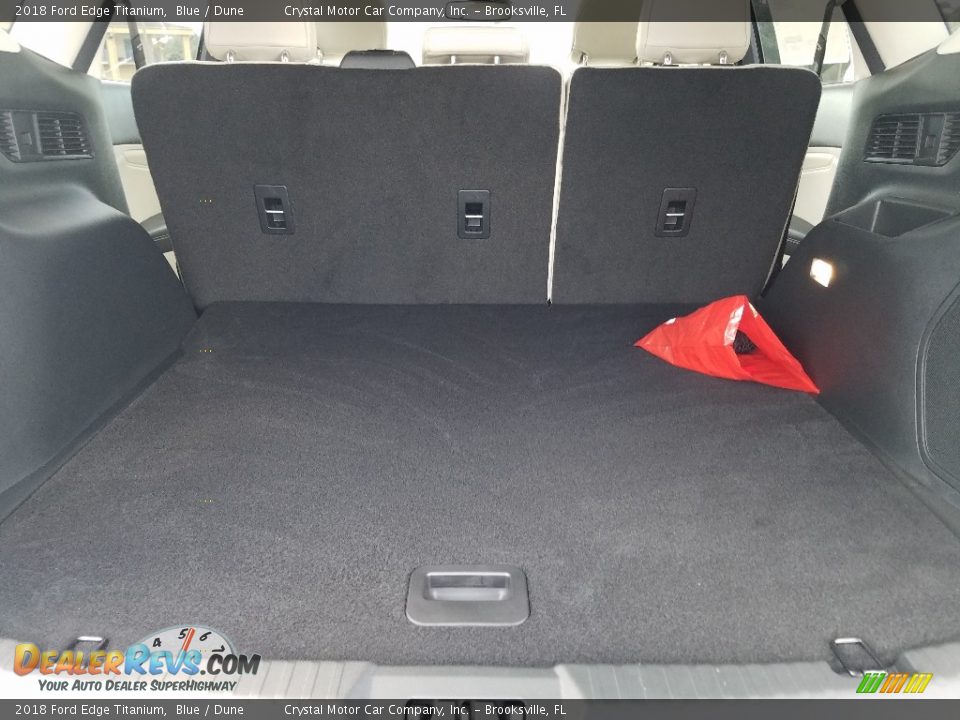 2018 Ford Edge Titanium Blue / Dune Photo #19