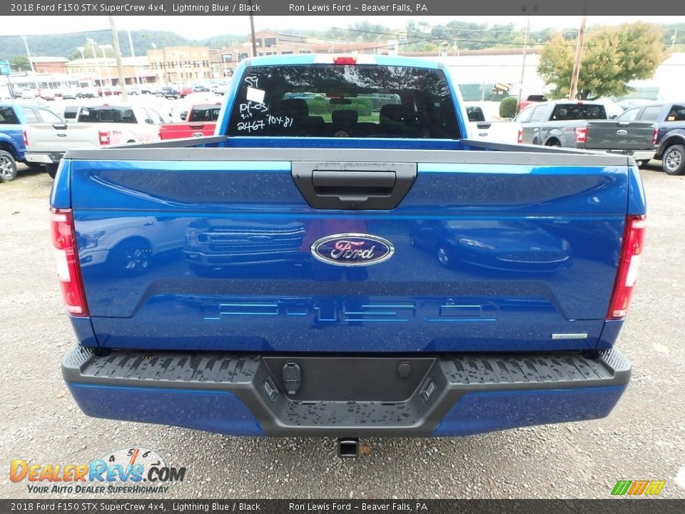 2018 Ford F150 STX SuperCrew 4x4 Lightning Blue / Black Photo #3