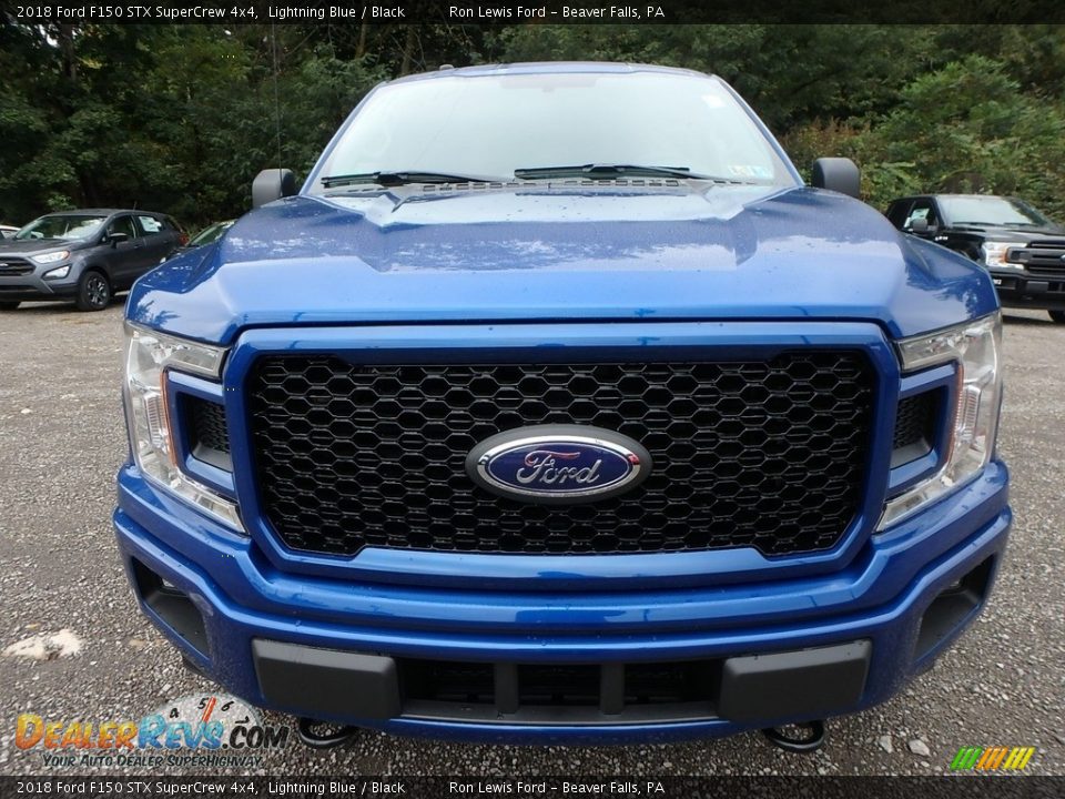 2018 Ford F150 STX SuperCrew 4x4 Lightning Blue / Black Photo #7