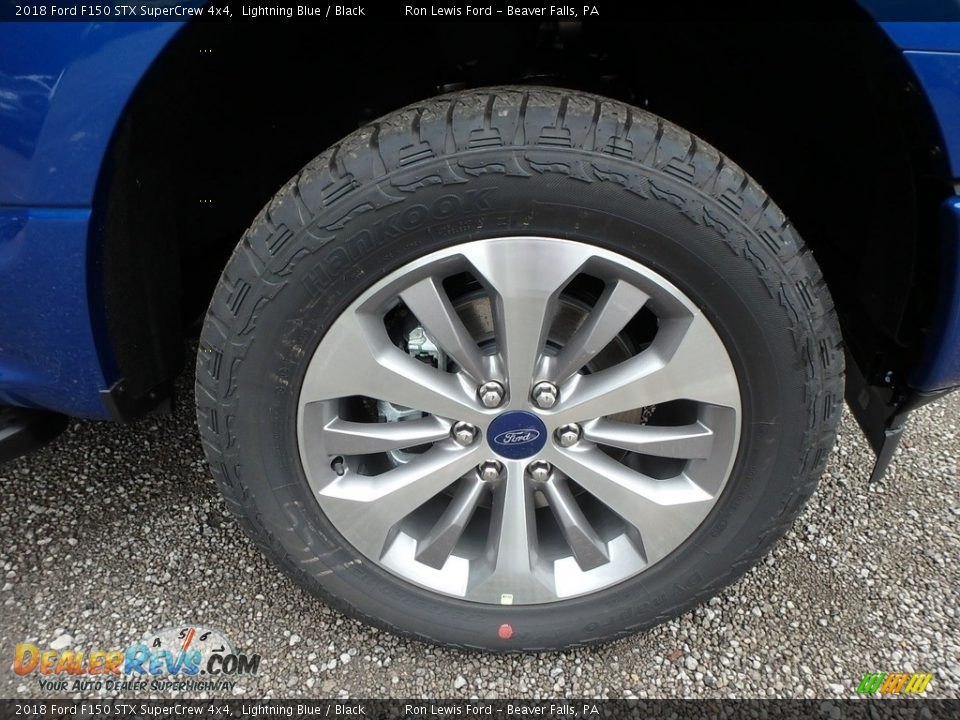 2018 Ford F150 STX SuperCrew 4x4 Lightning Blue / Black Photo #9