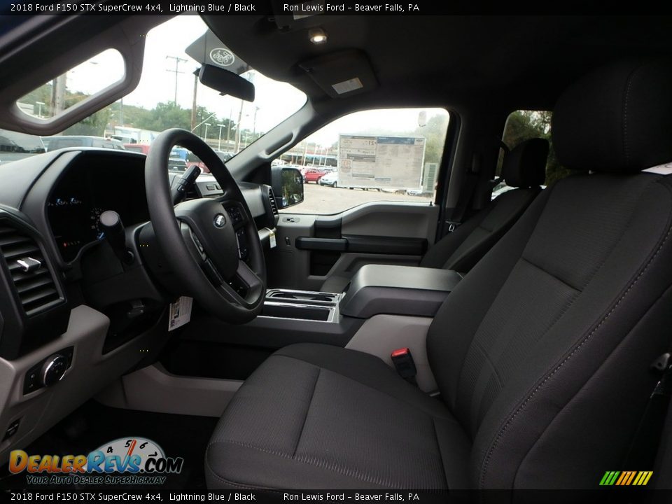 2018 Ford F150 STX SuperCrew 4x4 Lightning Blue / Black Photo #10