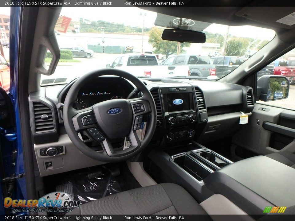 2018 Ford F150 STX SuperCrew 4x4 Lightning Blue / Black Photo #13